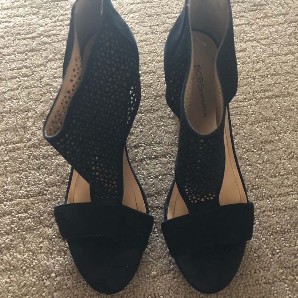 Original BCBG Generation Cage Open Toe Kadia Heels SIZE 9.5